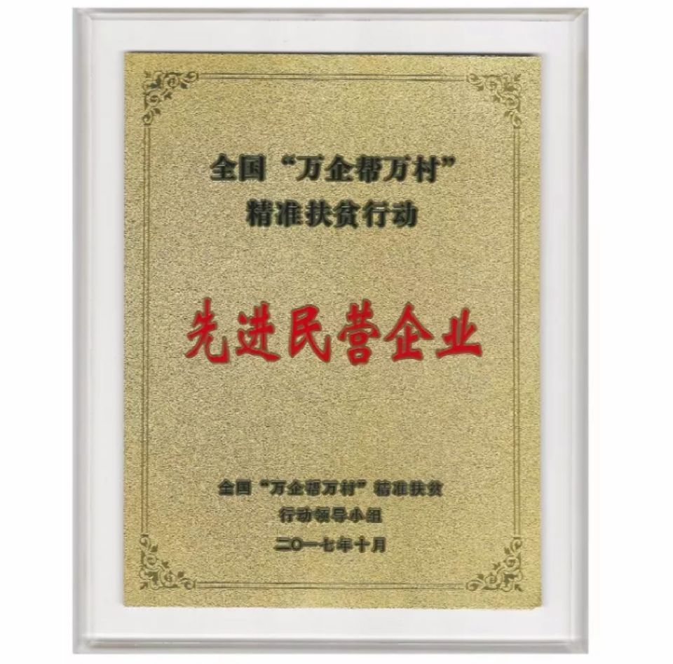 聚焦七彩 | 七彩林業(yè)榮獲全國“萬企幫萬村”精準(zhǔn)扶貧行動先進(jìn)民營企業(yè)