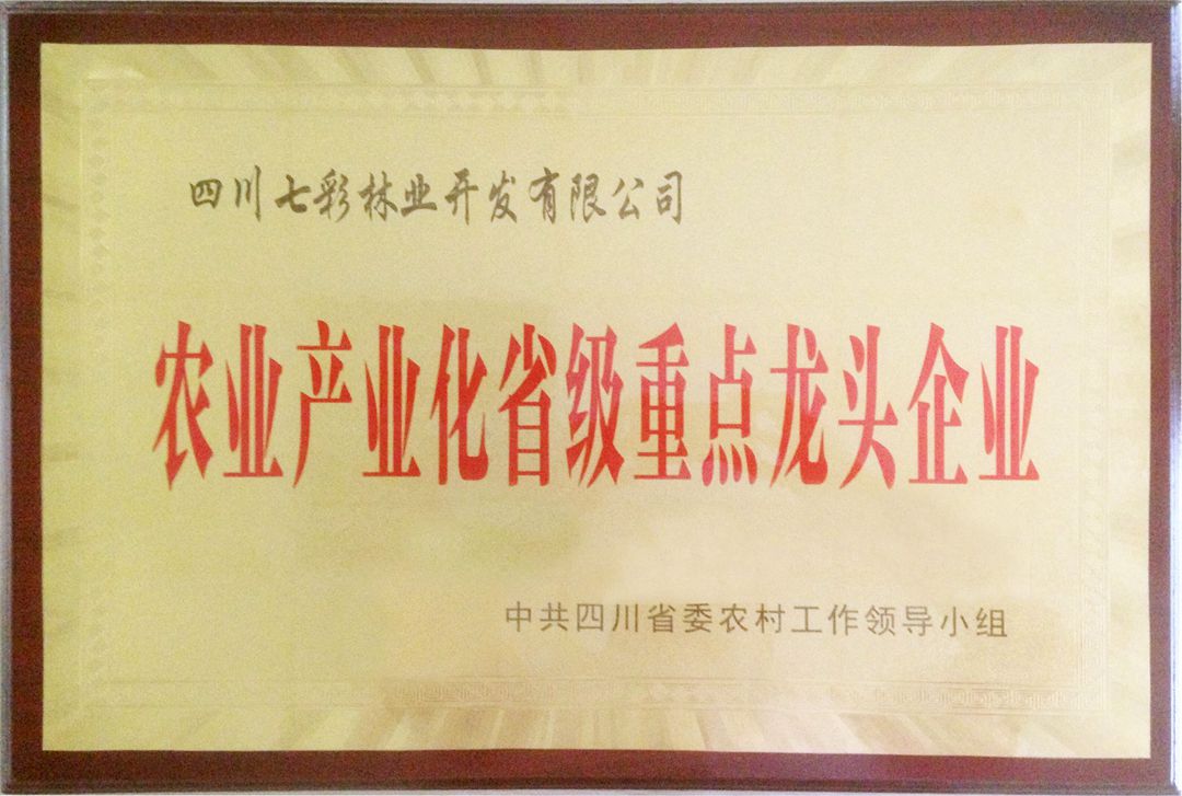 農(nóng)業(yè)產(chǎn)業(yè)化省級(jí)重點(diǎn)龍頭企業(yè)