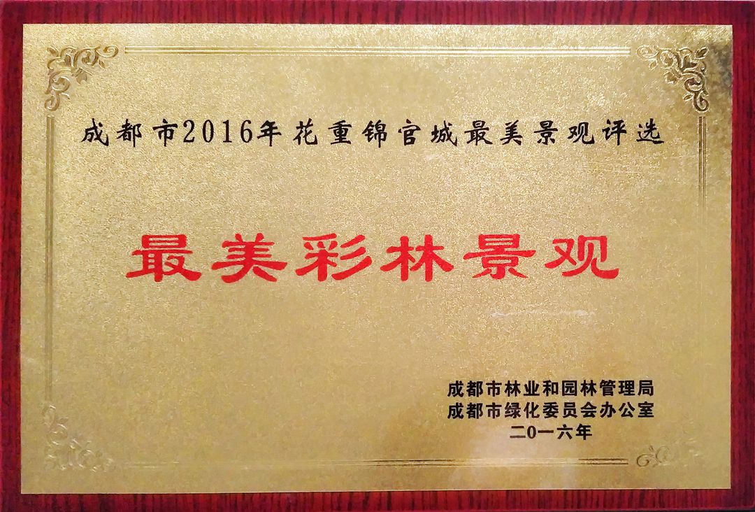 2016花重錦官城·最美彩林景觀