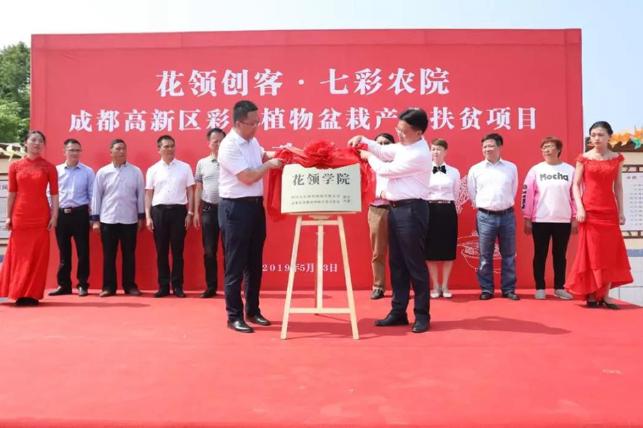 聚焦七彩│“花領學院”起航成都高新區(qū) 盆栽產(chǎn)業(yè)助推鄉(xiāng)村振興